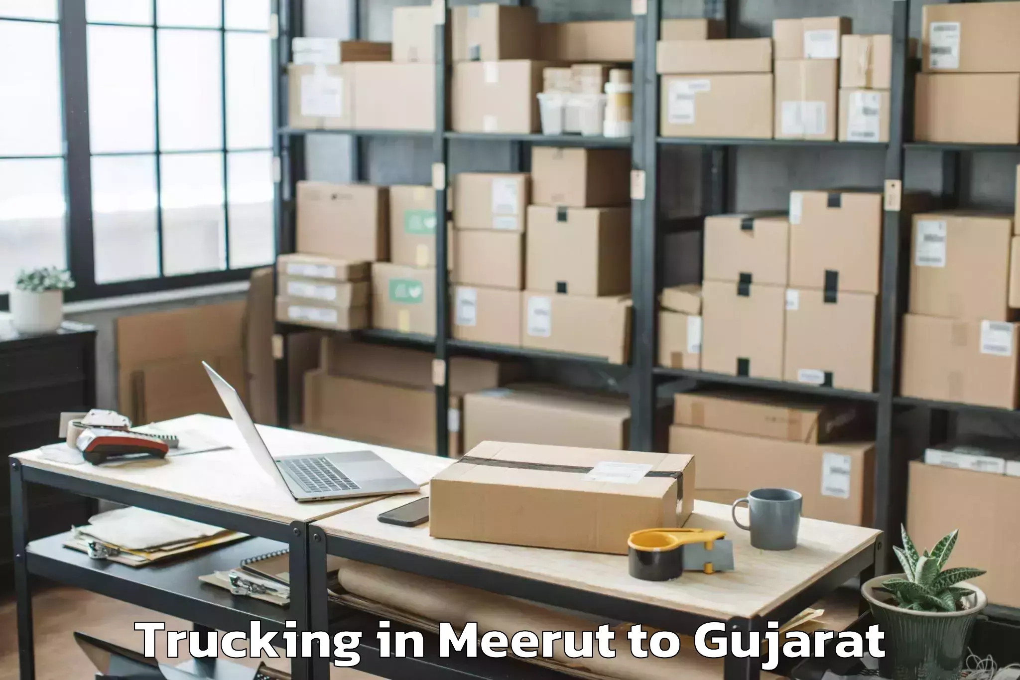 Leading Meerut to Chuda Trucking Provider